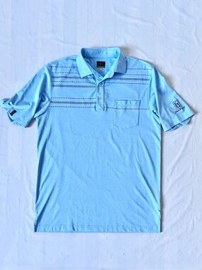 Greg Norman Play Dry polo shirt TPC Jasna Polana Golf light blue men's M nWOT